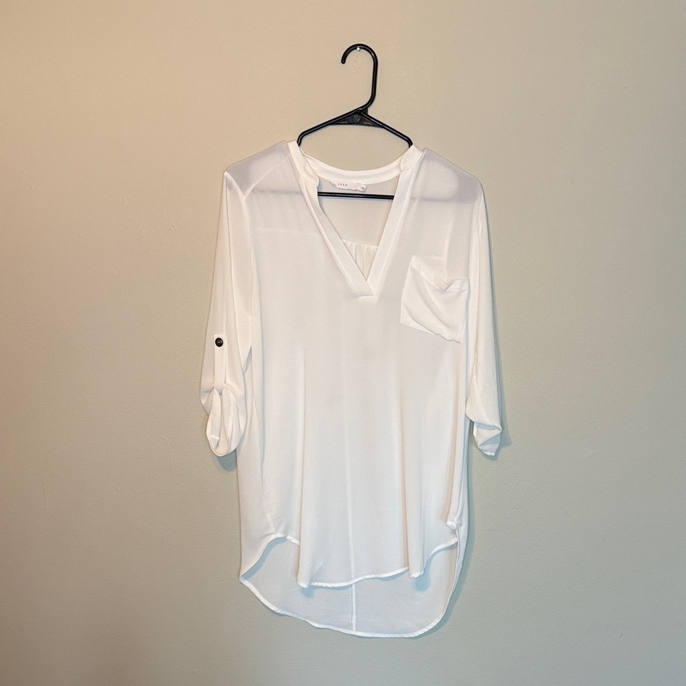 Lush Elegant White Blouse